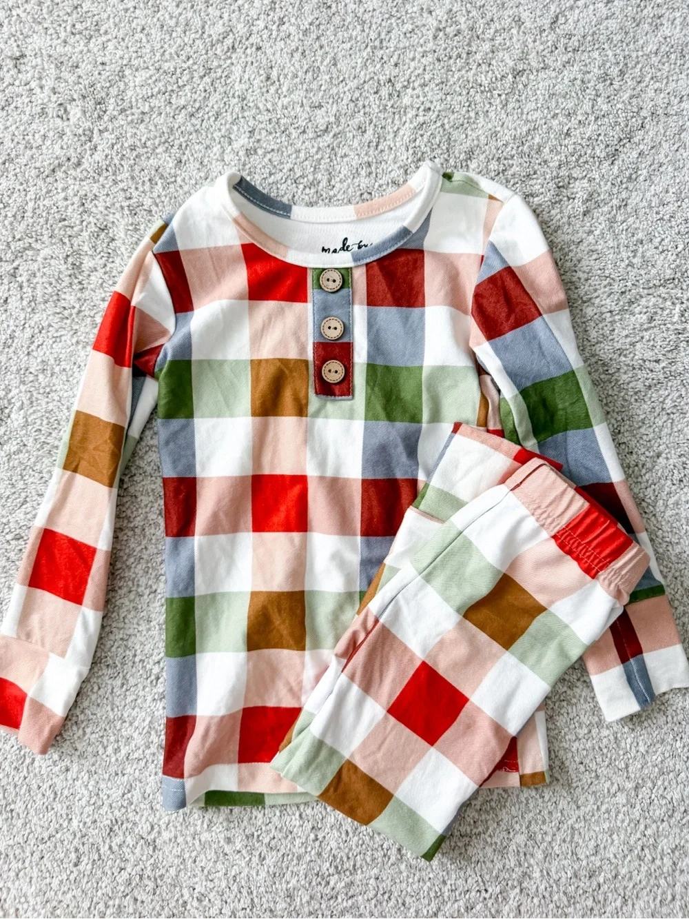Christmas Print Unisex 2 Piece Panamas